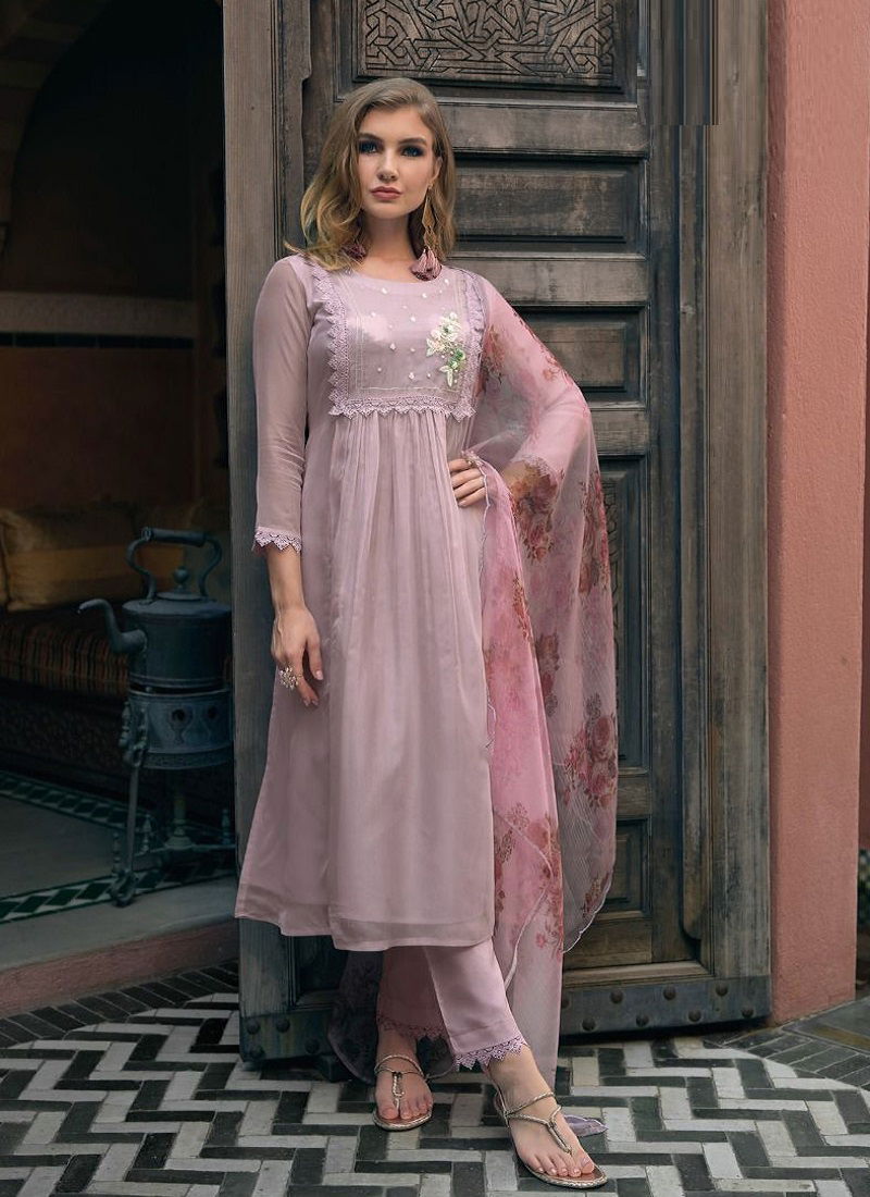 Alaya By Zaveri Organza Readymade Suits Catalog